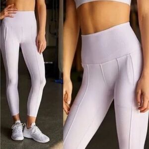 Free People Movement Ruffle Me Up Yoga 7/8 Ribbed Leggings Size M